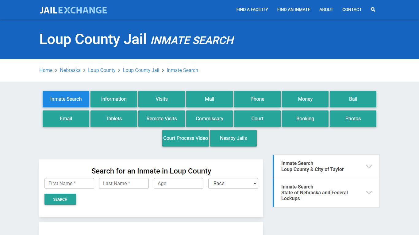 Loup County Jail, NE Inmate Search: Roster & Mugshots