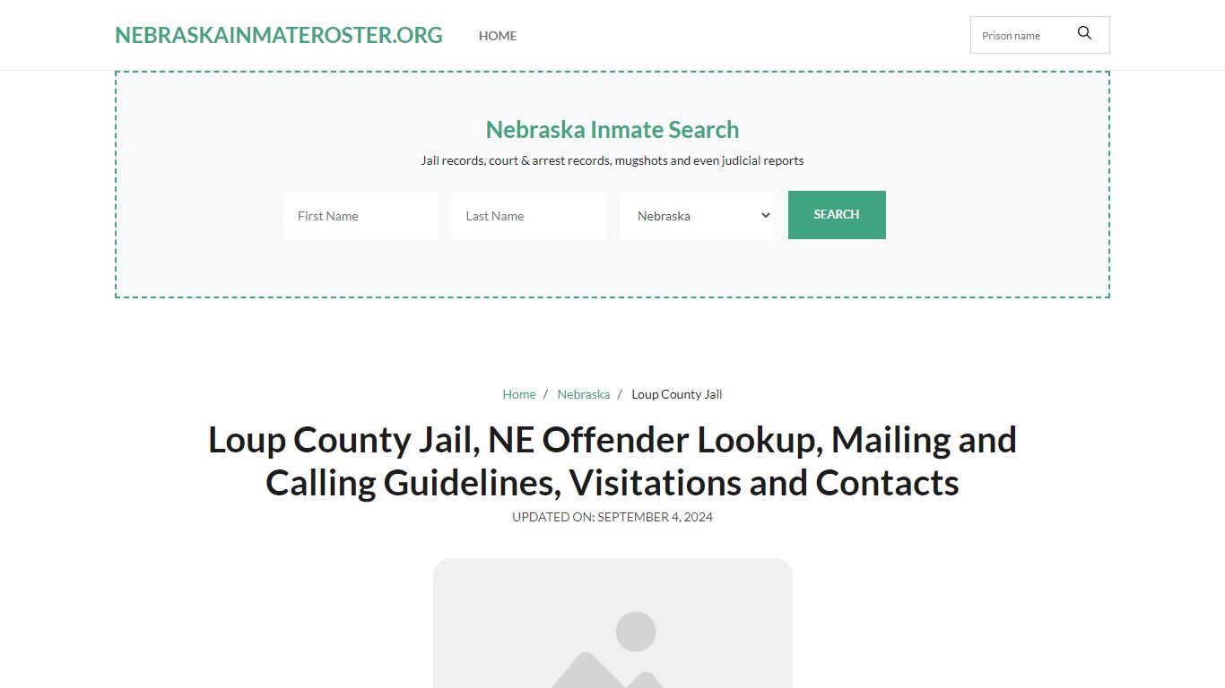 Loup County Jail, NE: Inmate Search Options, Visitations, Contacts